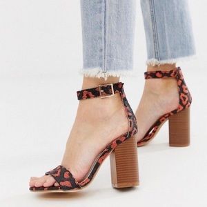 asos papaya bridal embellished heels